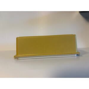 vintage Tupperware butter dish container harvest gold with lid